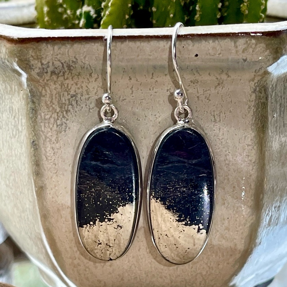 Rare Apache Gold Healers Gold Sterling Silver Earrings